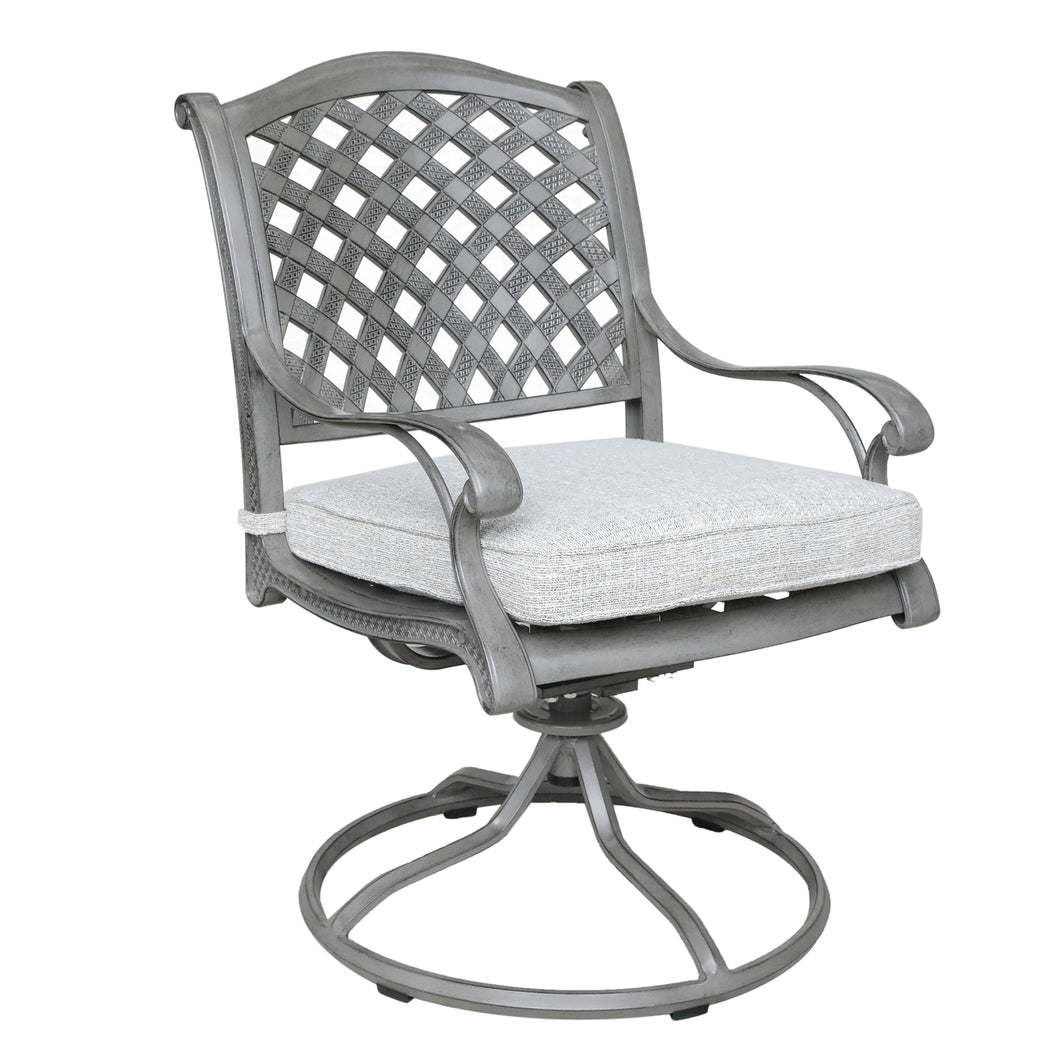 Aluminum Dining Swivel Rocker Chair