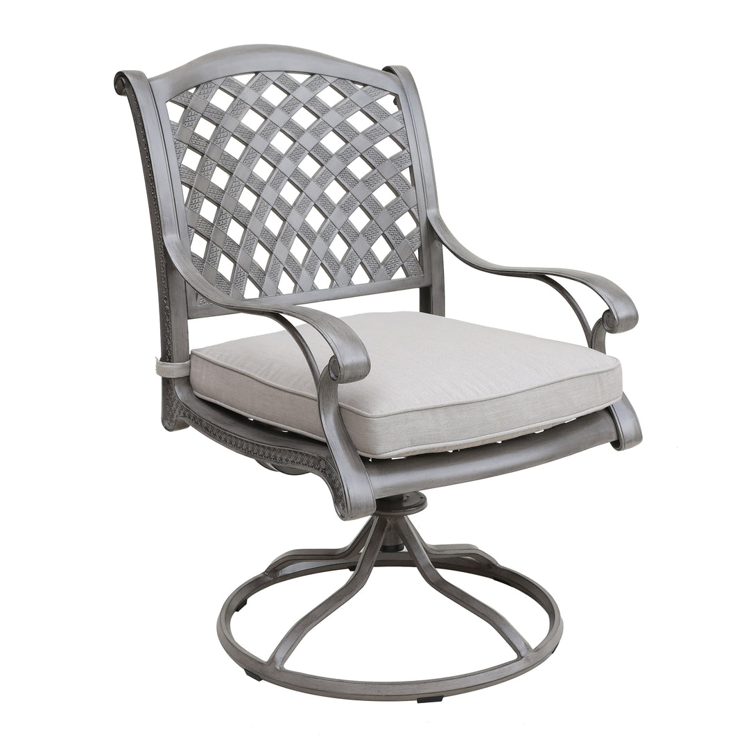 Aluminum Dining Swivel Rocker Chair