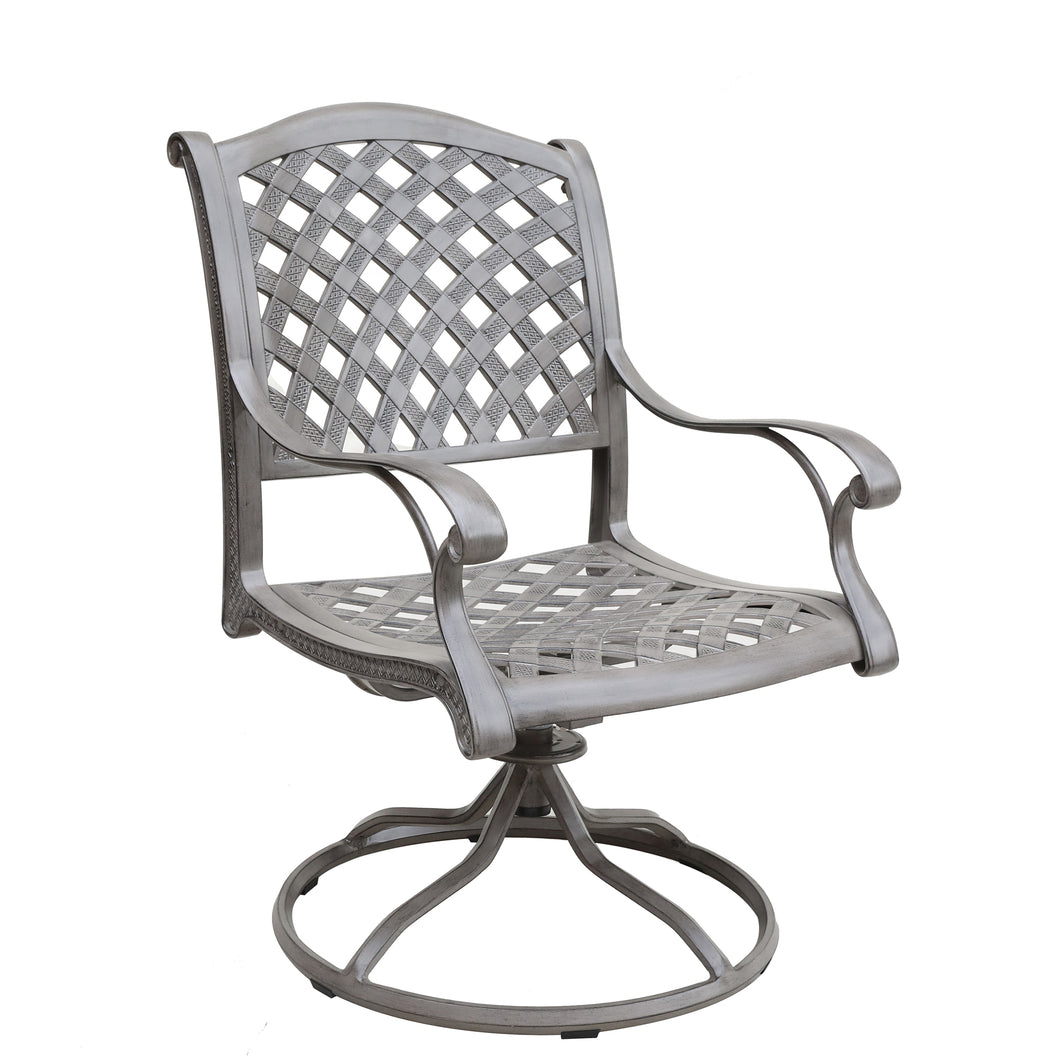 Outdoor Aluminum Dining Swivel Rocker Chair