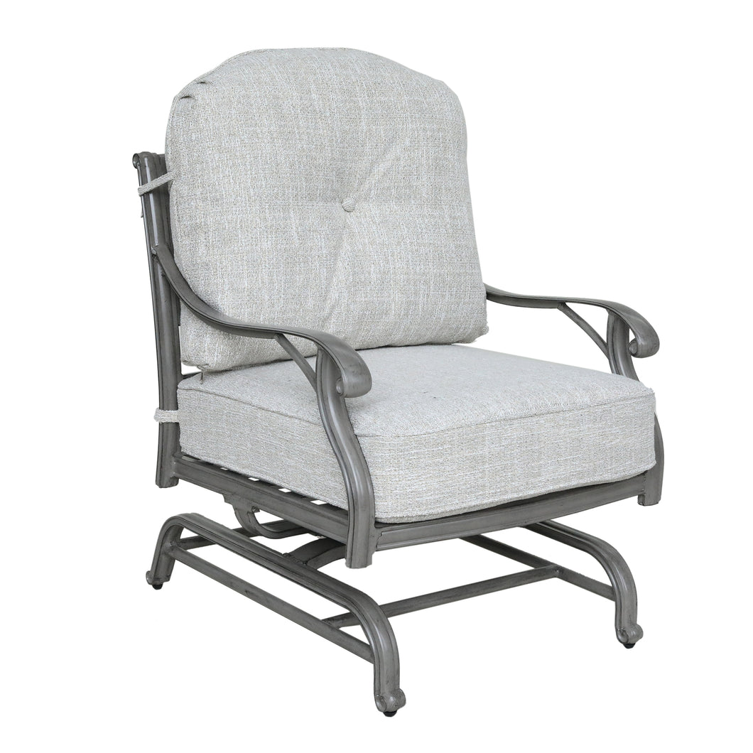 Outdoor Patio Aluminum Motion Club Chair with Cushion