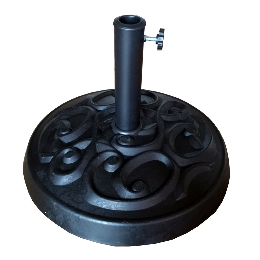 35 Lbs Resin Umbrella Base, Floral