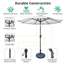 Load image into Gallery viewer, 9&#39; Pole Umbrella With Carry Bag, Base Not Included, Creme
