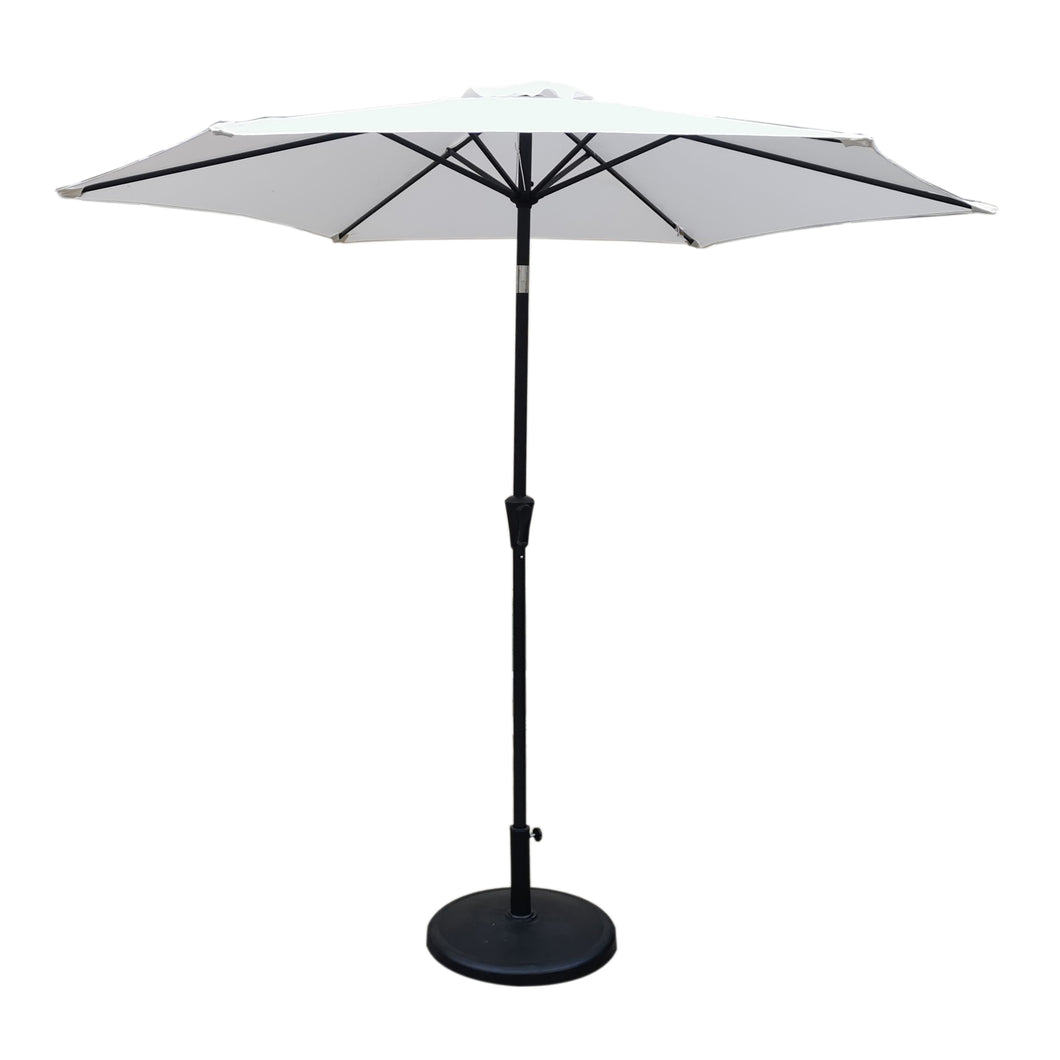 9' Pole Umbrella With Carry Bag, Base Not Included, Creme