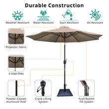 Load image into Gallery viewer, 9&#39; Pole Umbrella With Carry Bag, Base Not Included, Taupe
