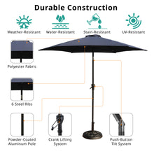 Load image into Gallery viewer, 9&#39; Pole Umbrella With Carry Bag, Base Not Included, Navy Blue
