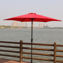 Load image into Gallery viewer, 9&#39; Pole Umbrella With Carry Bag, Base Not Included, Red
