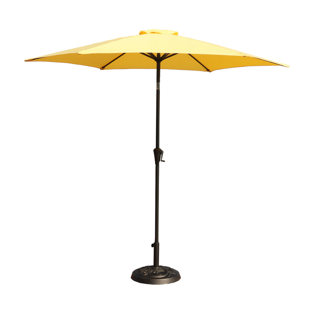 9' Pole Umbrella With Carry Bag, Base Not Included, Yellow