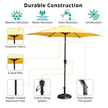 Load image into Gallery viewer, 9&#39; Pole Umbrella With Carry Bag, Base Not Included, Yellow
