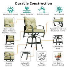Load image into Gallery viewer, Valencia Aluminum Bar Chair with Cushion
